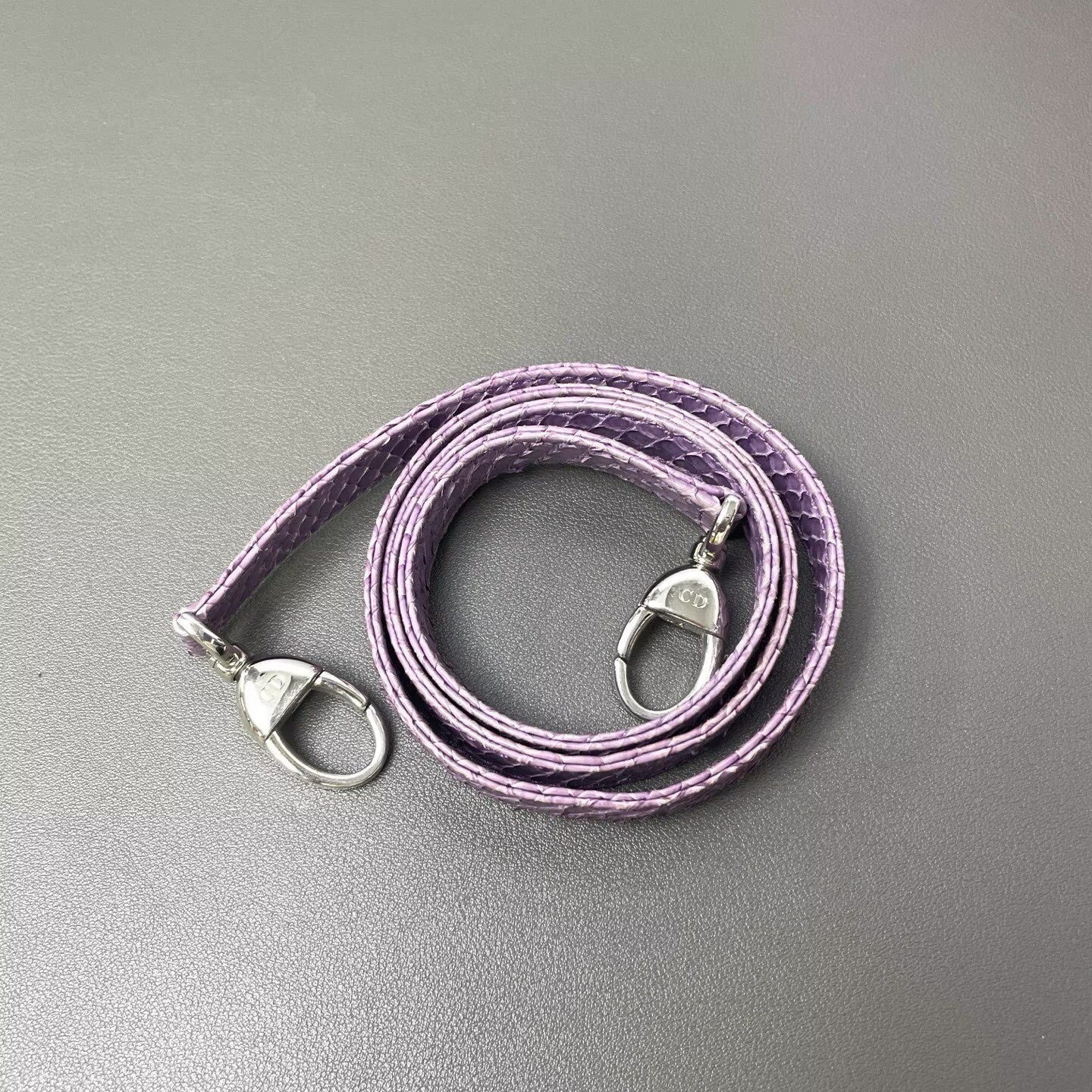 Dior - Lady Dior - Python leather - Purple - (medium)