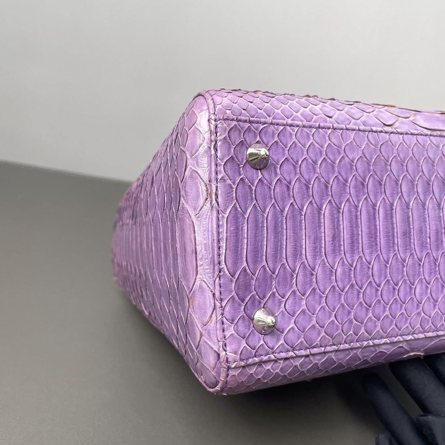 Dior - Lady Dior - Python leather - Purple - (medium)