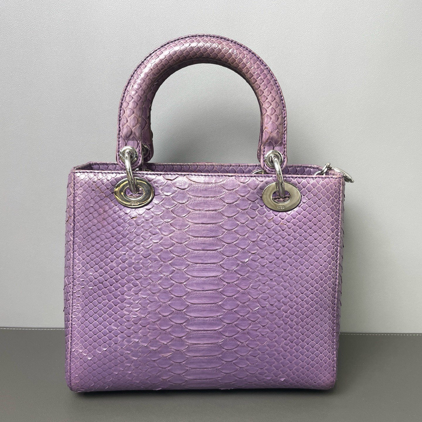 Dior - Lady Dior - Python leather - Purple - (medium)