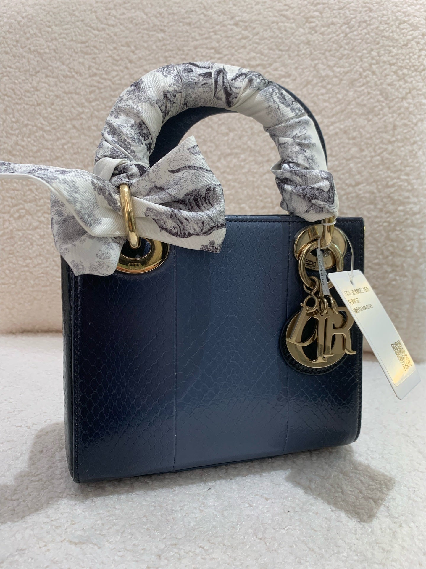 Dior - Lady Dior - Python skin - Gradient Blue - (Mini)