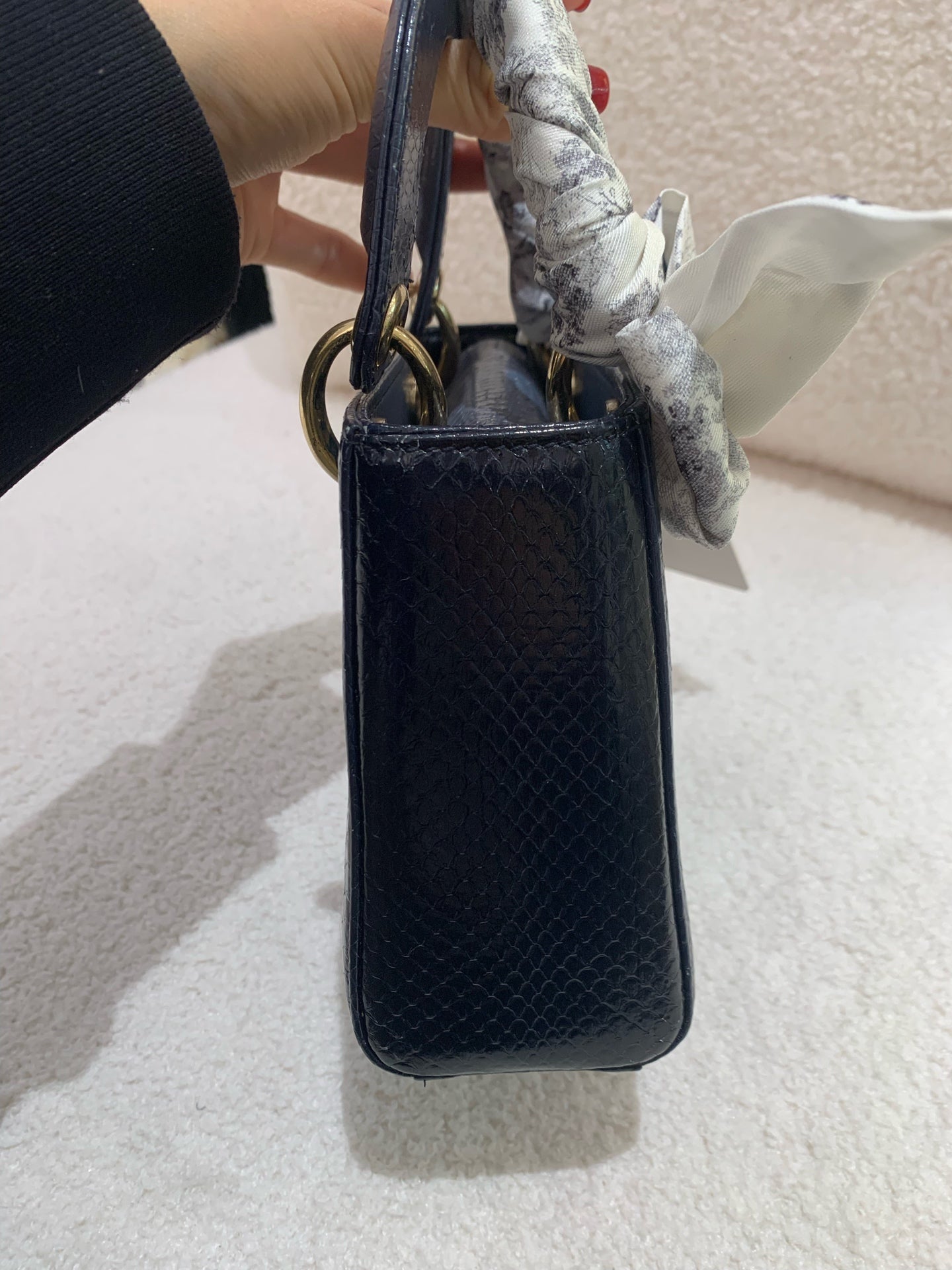 Dior - Lady Dior - Python skin - Gradient Blue - (Mini)