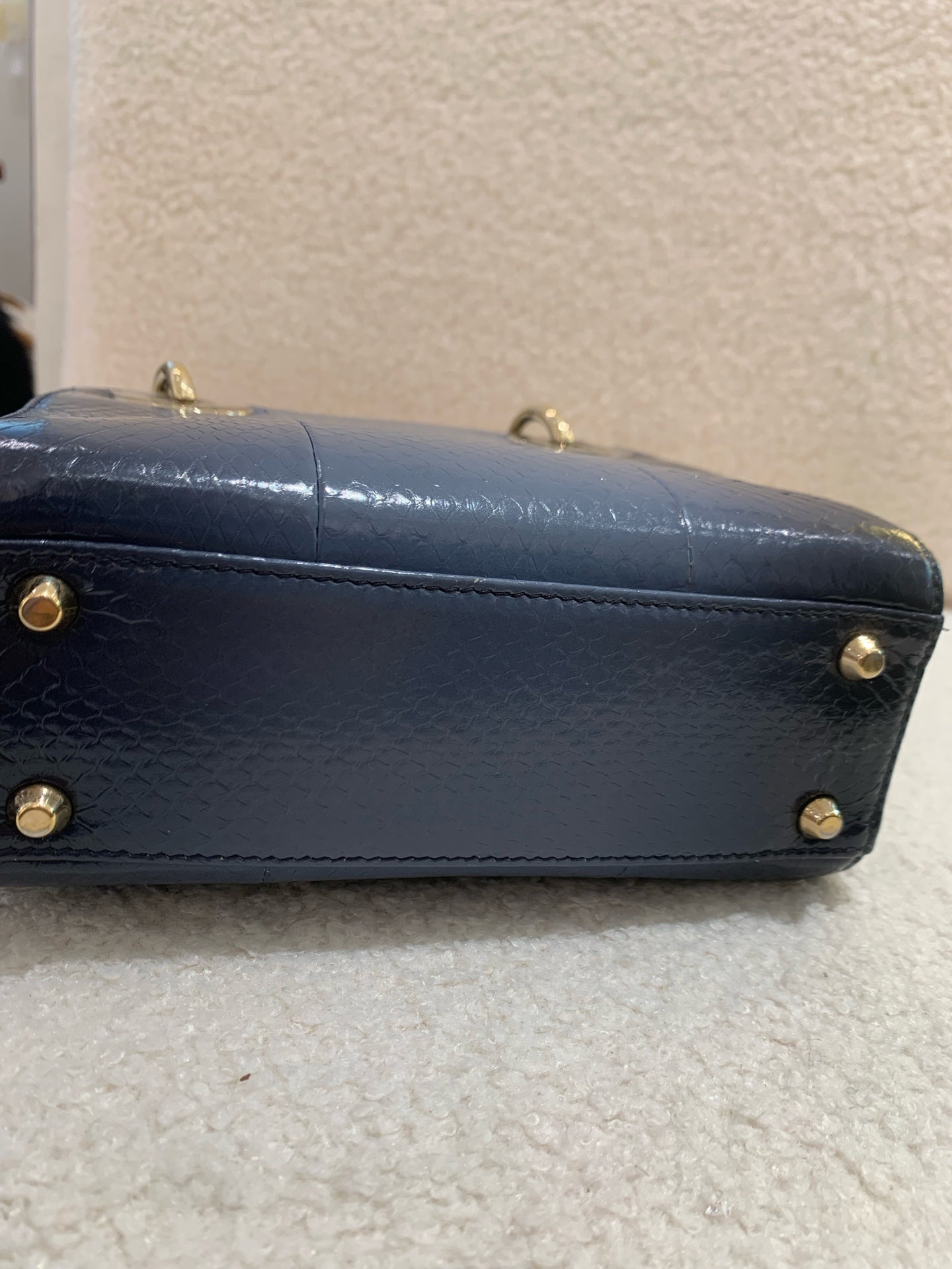 Dior - Lady Dior - Python skin - Gradient Blue - (Mini)