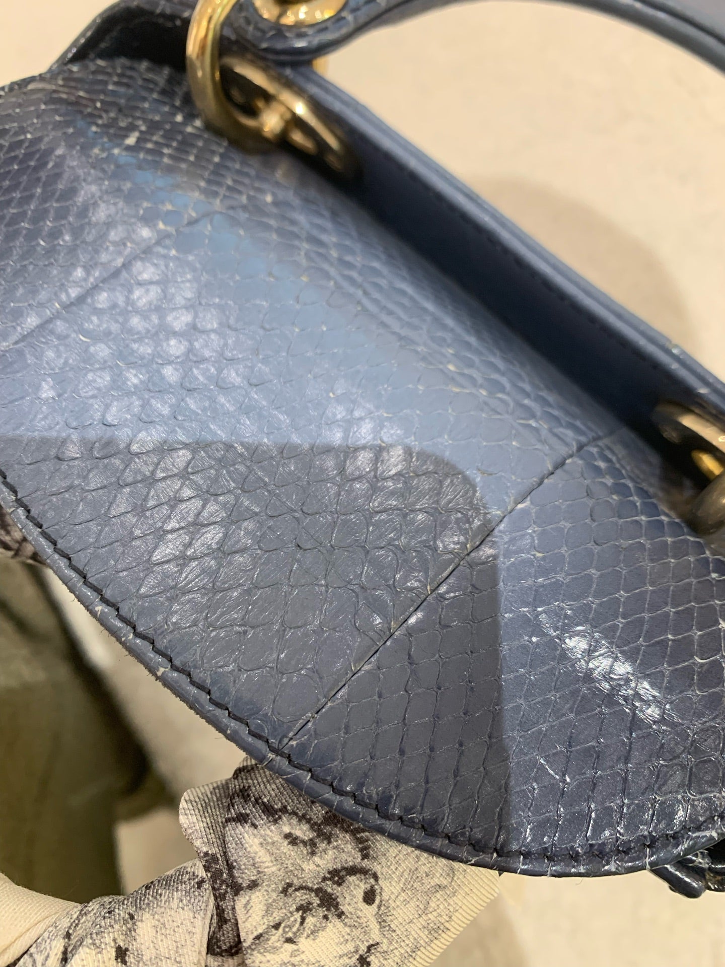 Dior - Lady Dior - Python skin - Gradient Blue - (Mini)