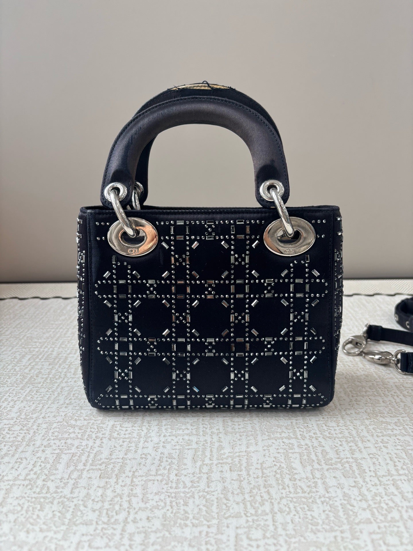 Dior - Lady Dior - Silk - Black - (mini)
