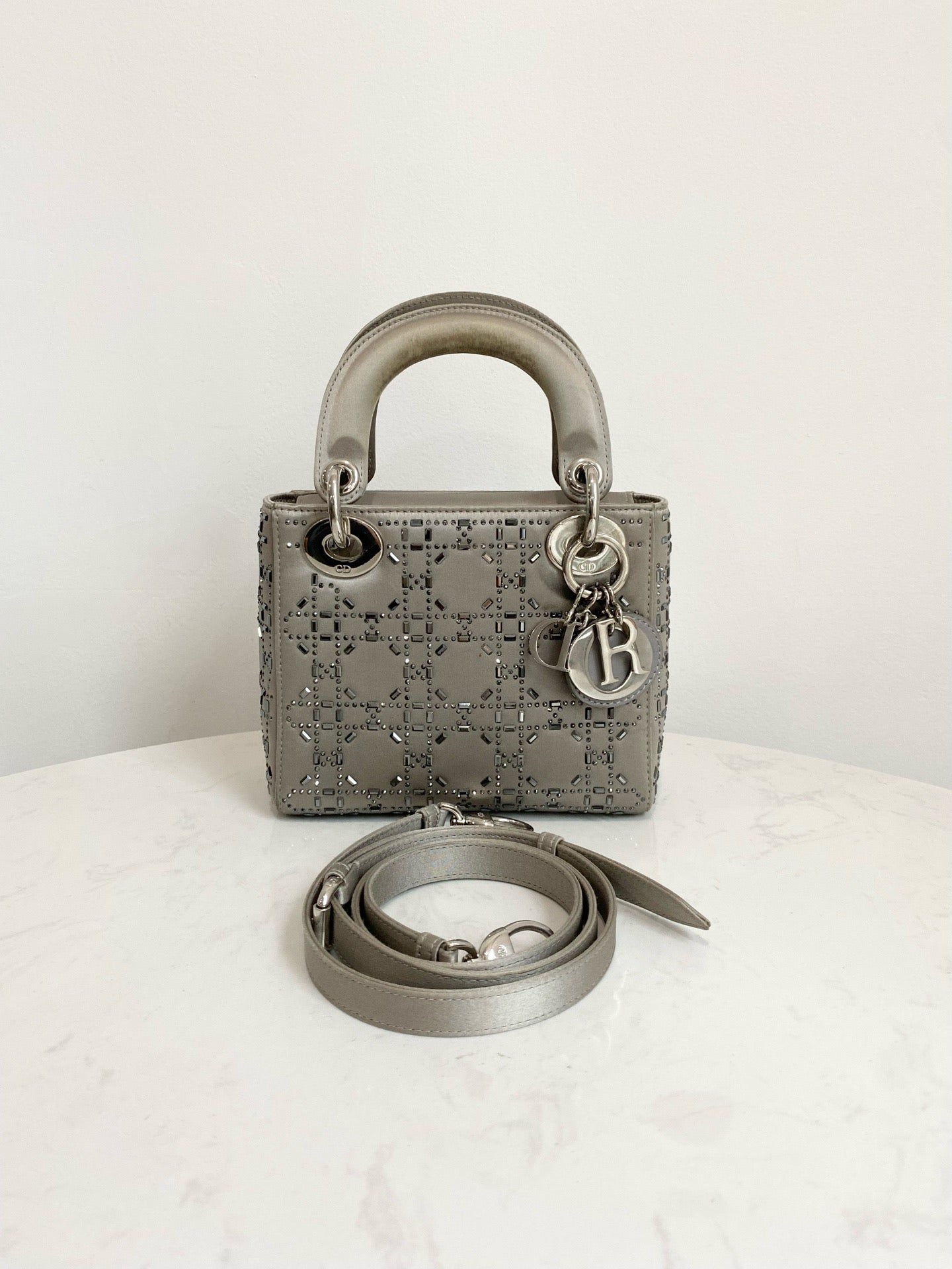 Dior - Lady Dior - Silk - Grey - (mini)