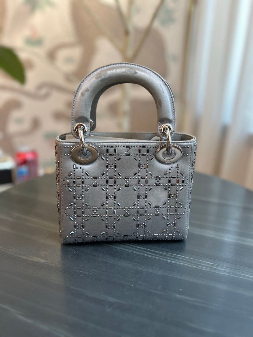 Dior - Lady Dior - Silk - Grey - (mini)