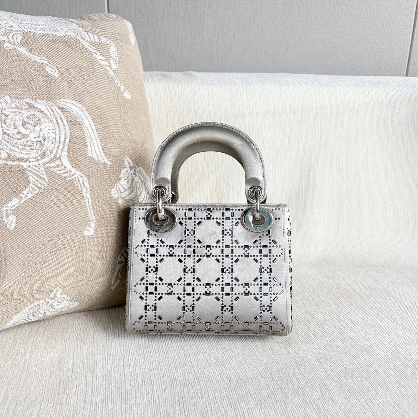 Dior - Lady Dior - Silk - Grey - (mini)
