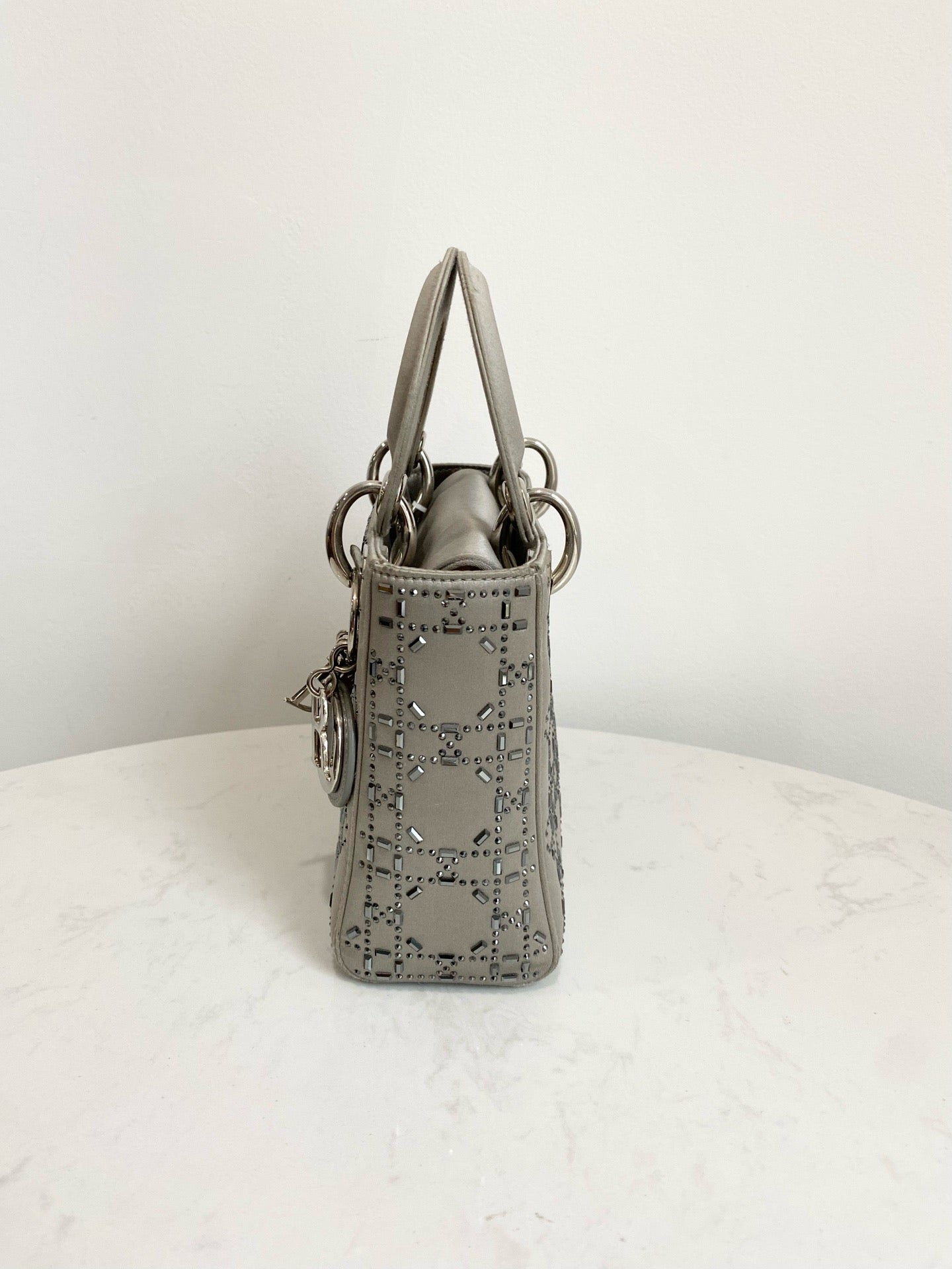 Dior - Lady Dior - Silk - Grey - (mini)