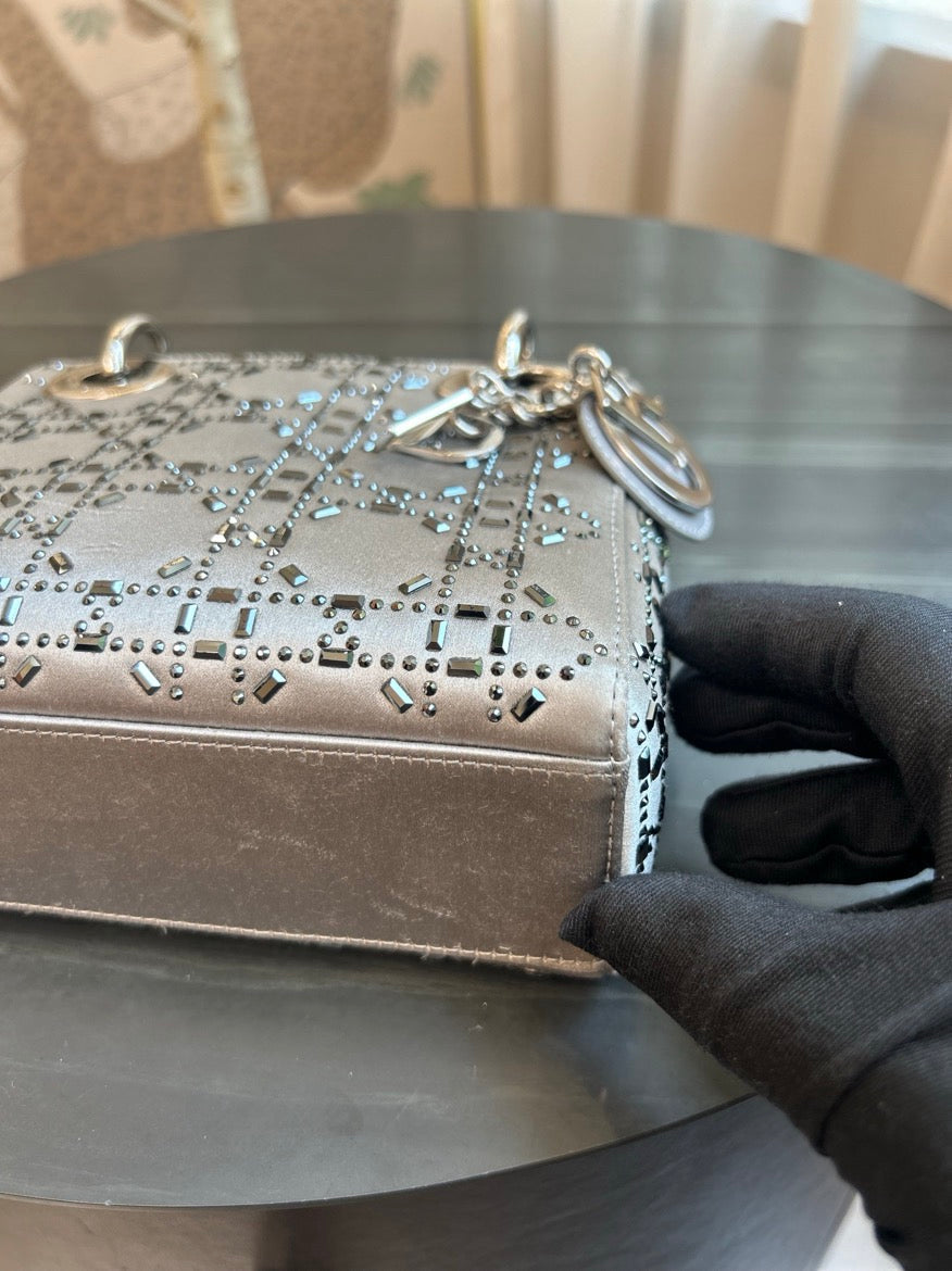 Dior - Lady Dior - Silk - Grey - (mini)