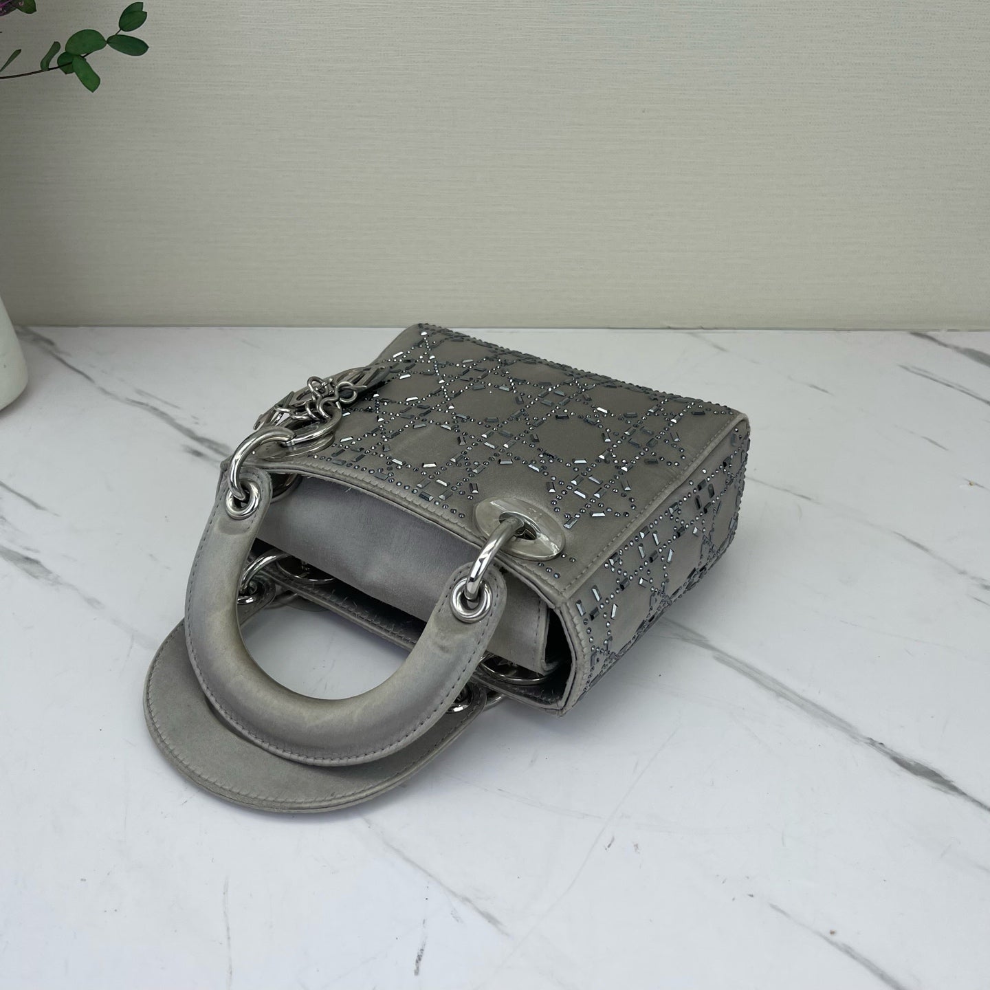 Dior - Lady Dior - Silk - Grey - (mini)