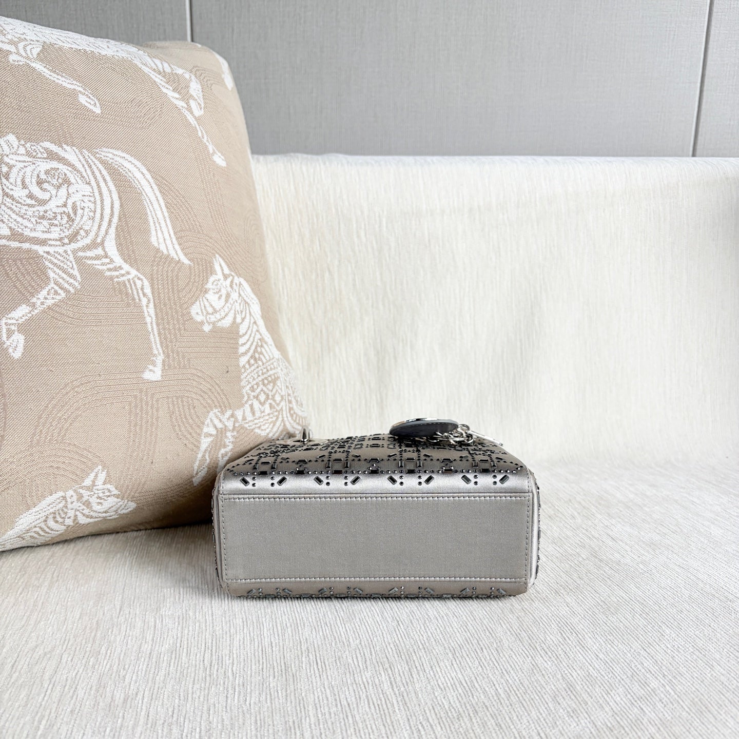 Dior - Lady Dior - Silk - Grey - (mini)
