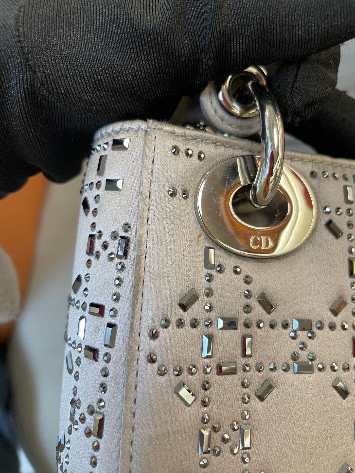 Dior - Lady Dior - Silk - Grey - (mini)
