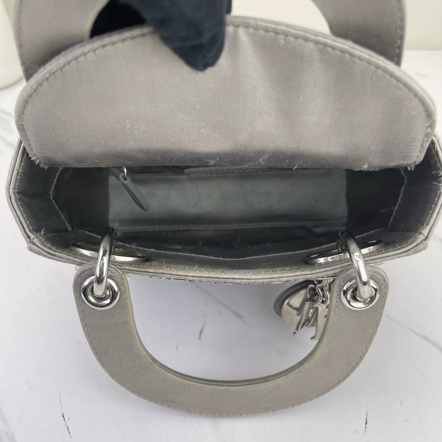 Dior - Lady Dior - Silk - Grey - (mini)