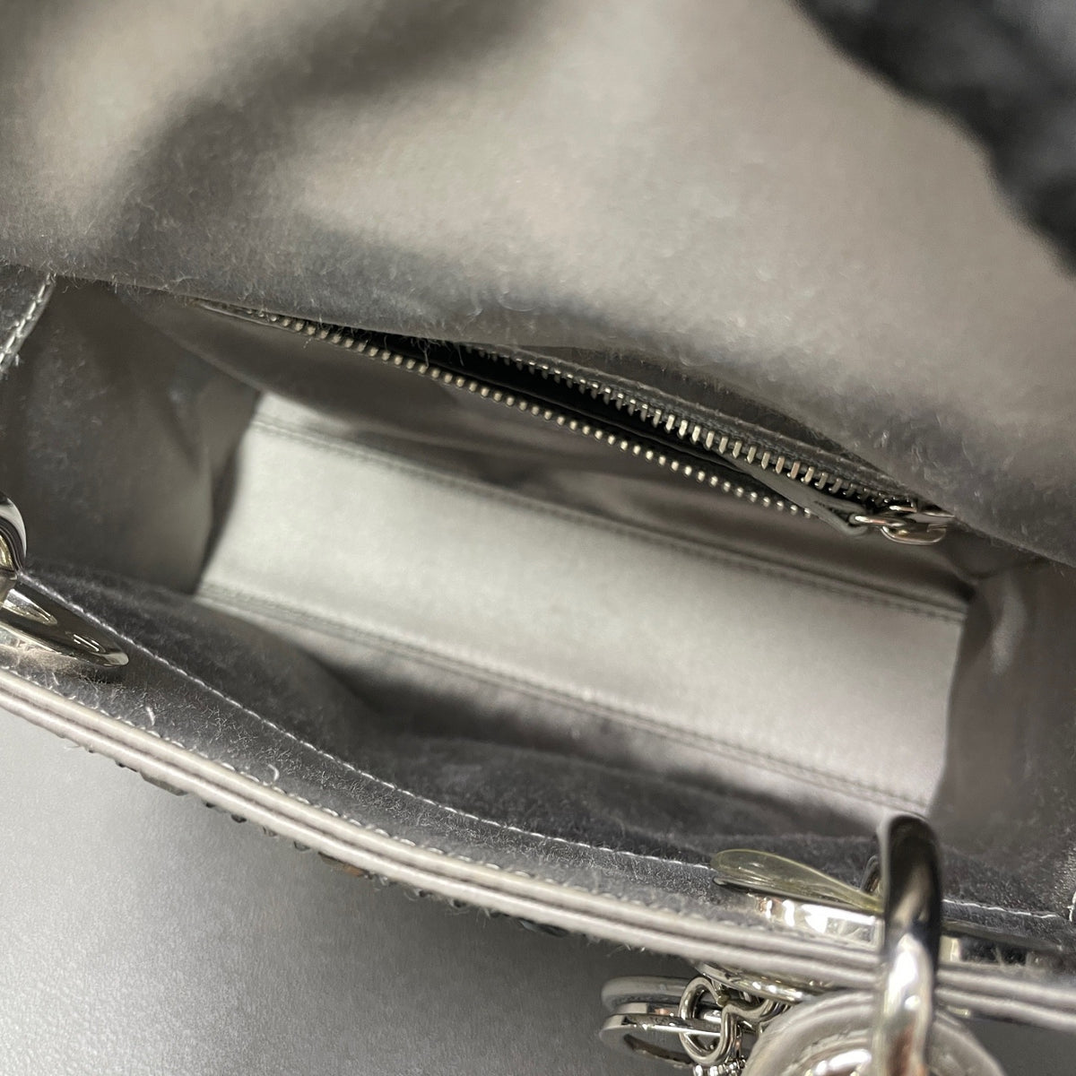 Dior - Lady Dior - Silk - Grey - (mini)