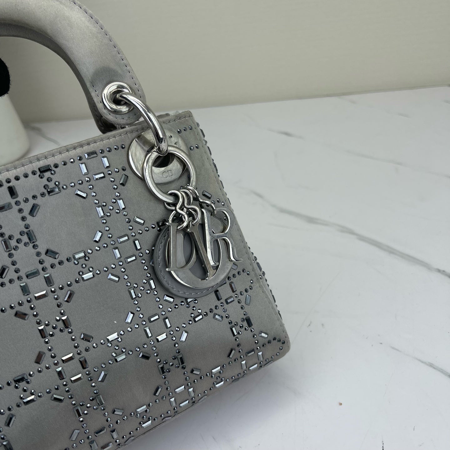 Dior - Lady Dior - Silk - Grey - (mini)