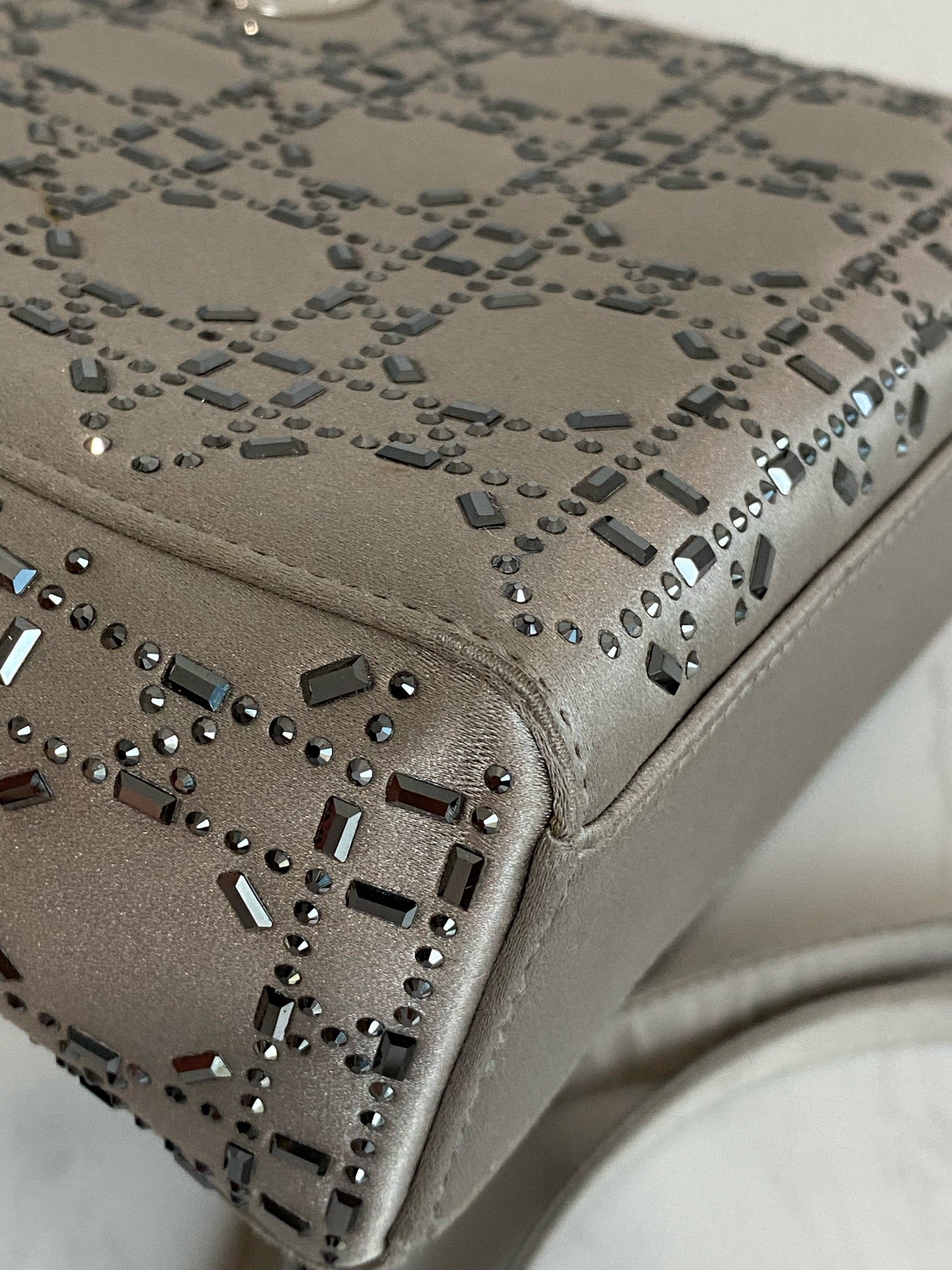Dior - Lady Dior - Silk - Grey - (mini)