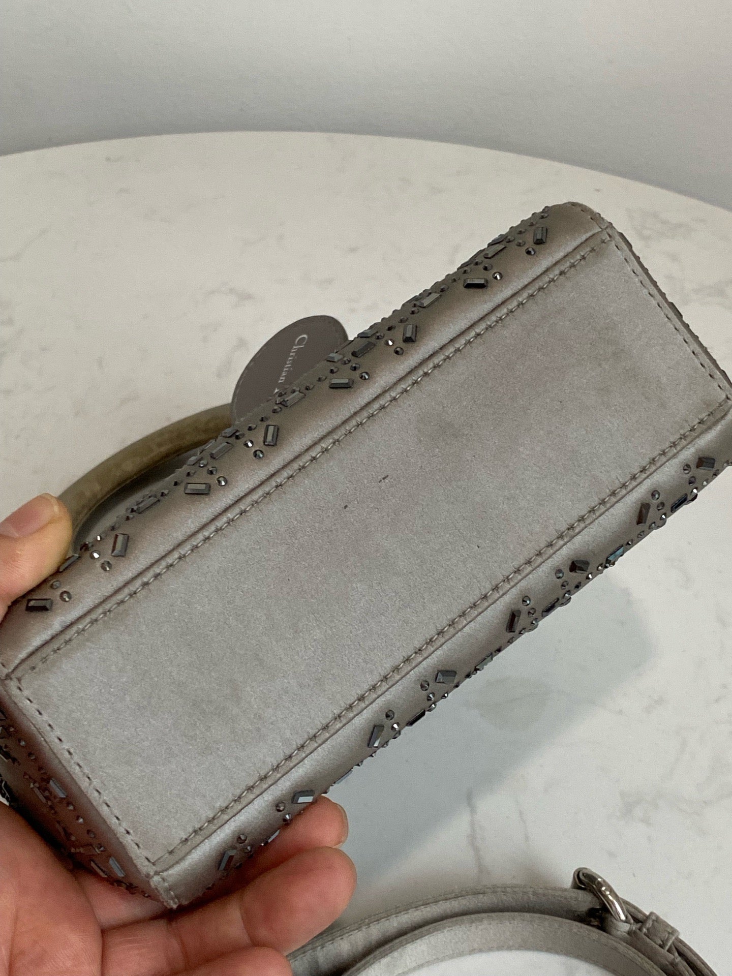 Dior - Lady Dior - Silk - Grey - (mini)