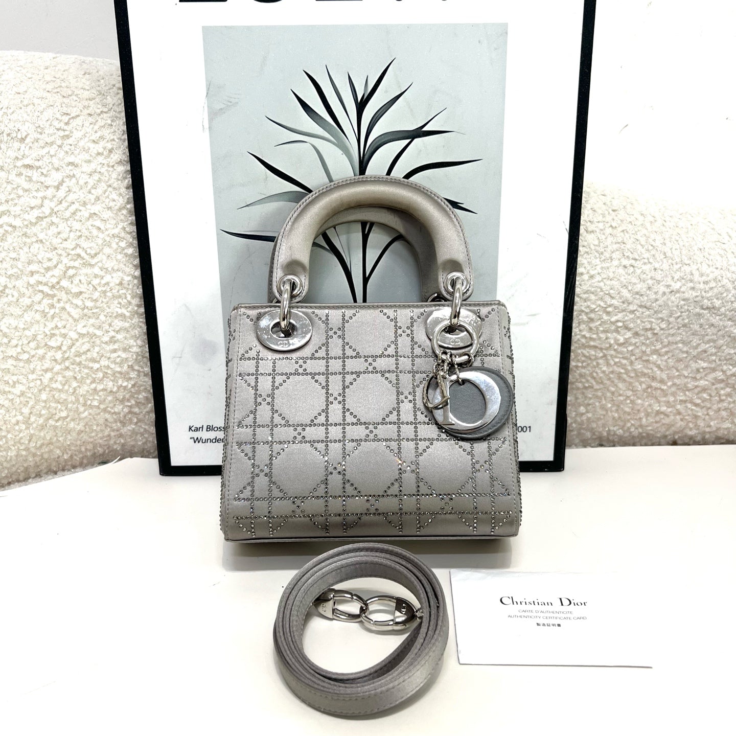Dior - Lady Dior - Silk - Silver - (mini)