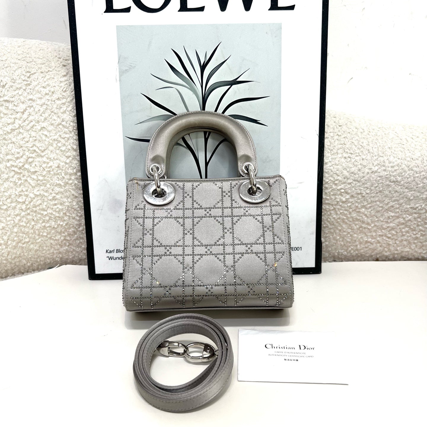 Dior - Lady Dior - Silk - Silver - (mini)
