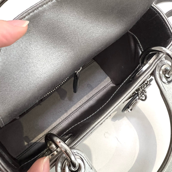 Dior - Lady Dior - Silk - Silver - (mini)