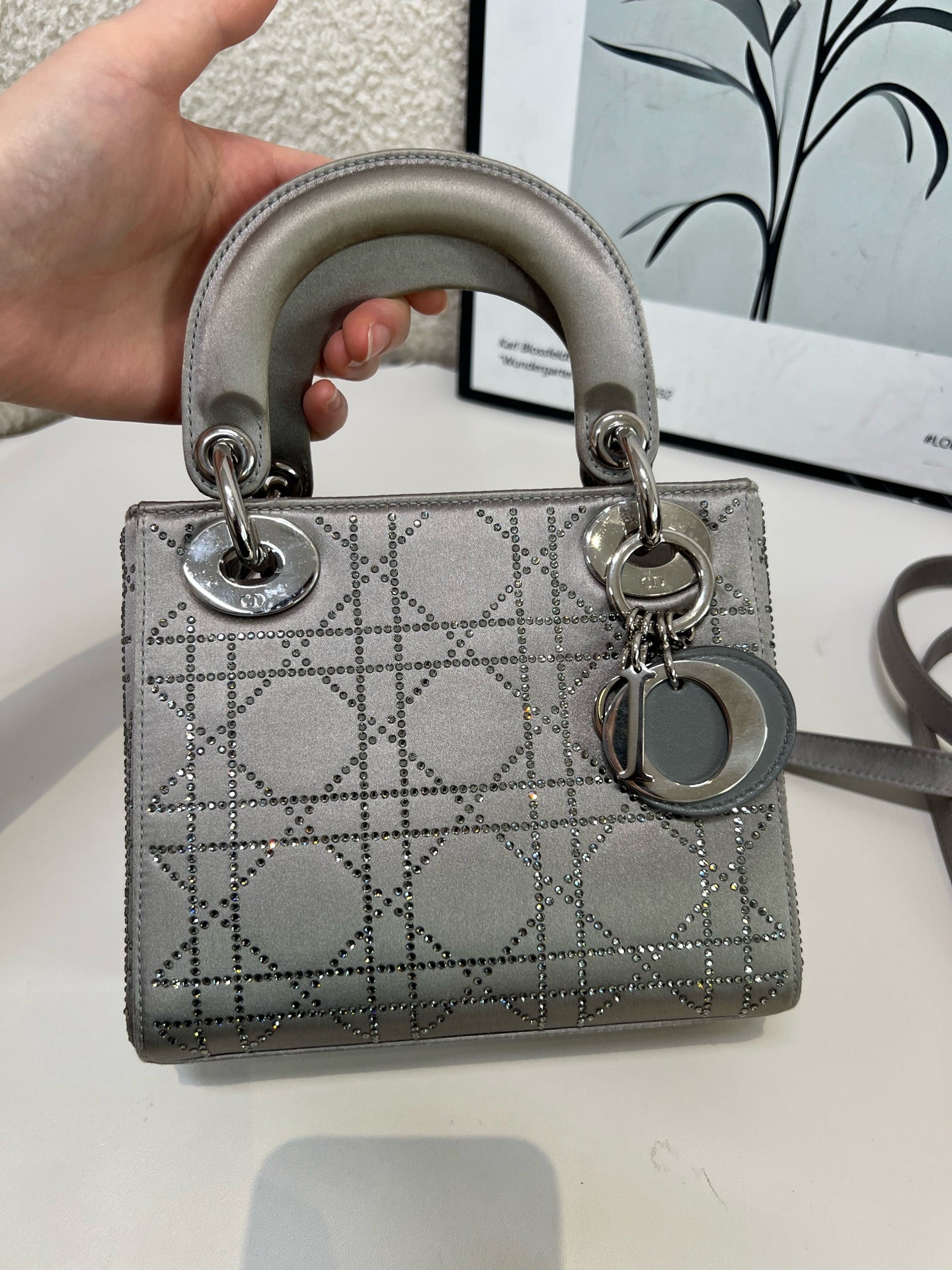 Dior - Lady Dior - Silk - Silver - (mini)