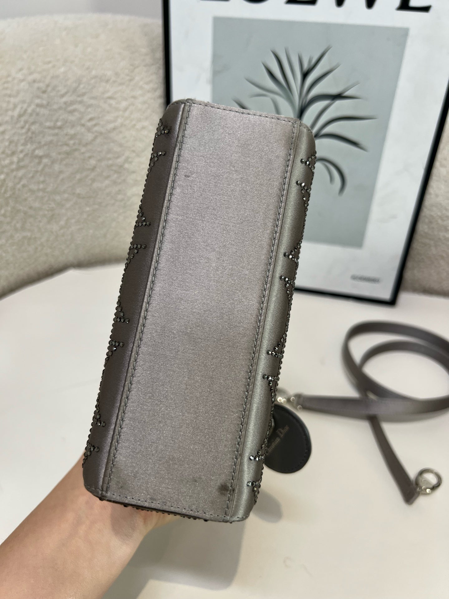 Dior - Lady Dior - Silk - Silver - (mini)