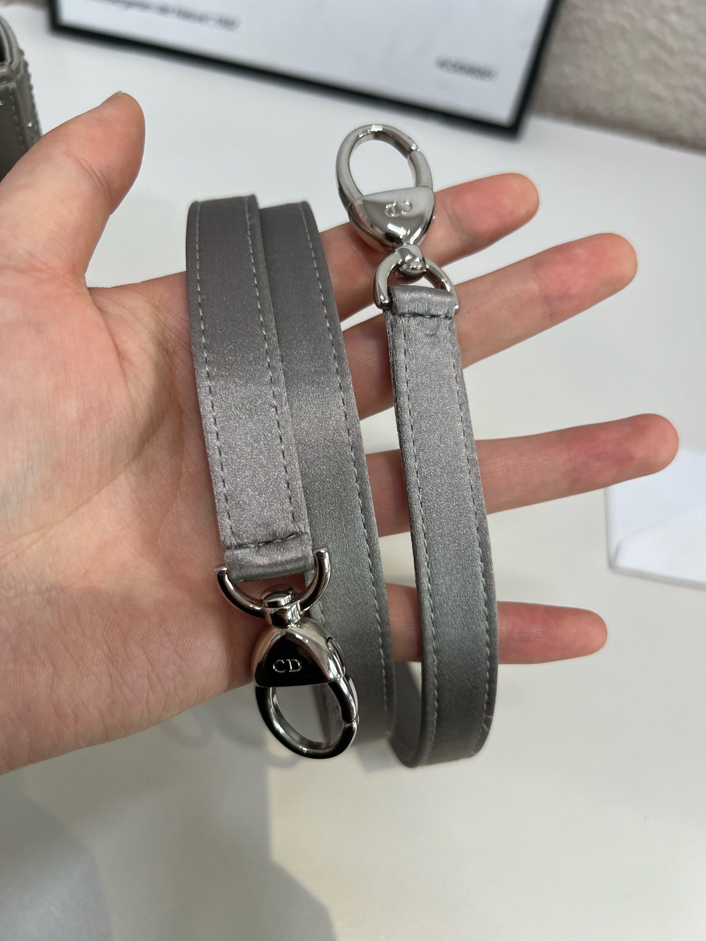 Dior - Lady Dior - Silk - Silver - (mini)