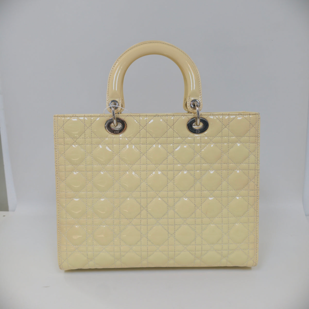Dior - Lady Dior Small - Patent leather - Yellow - (small)