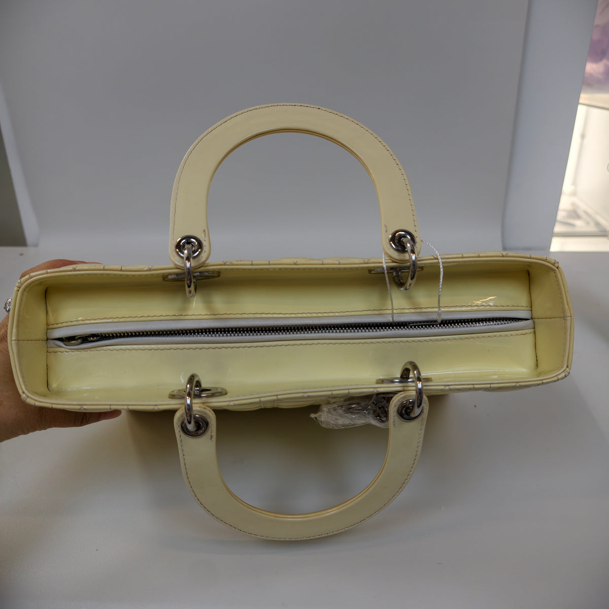Dior - Lady Dior Small - Patent leather - Yellow - (small)