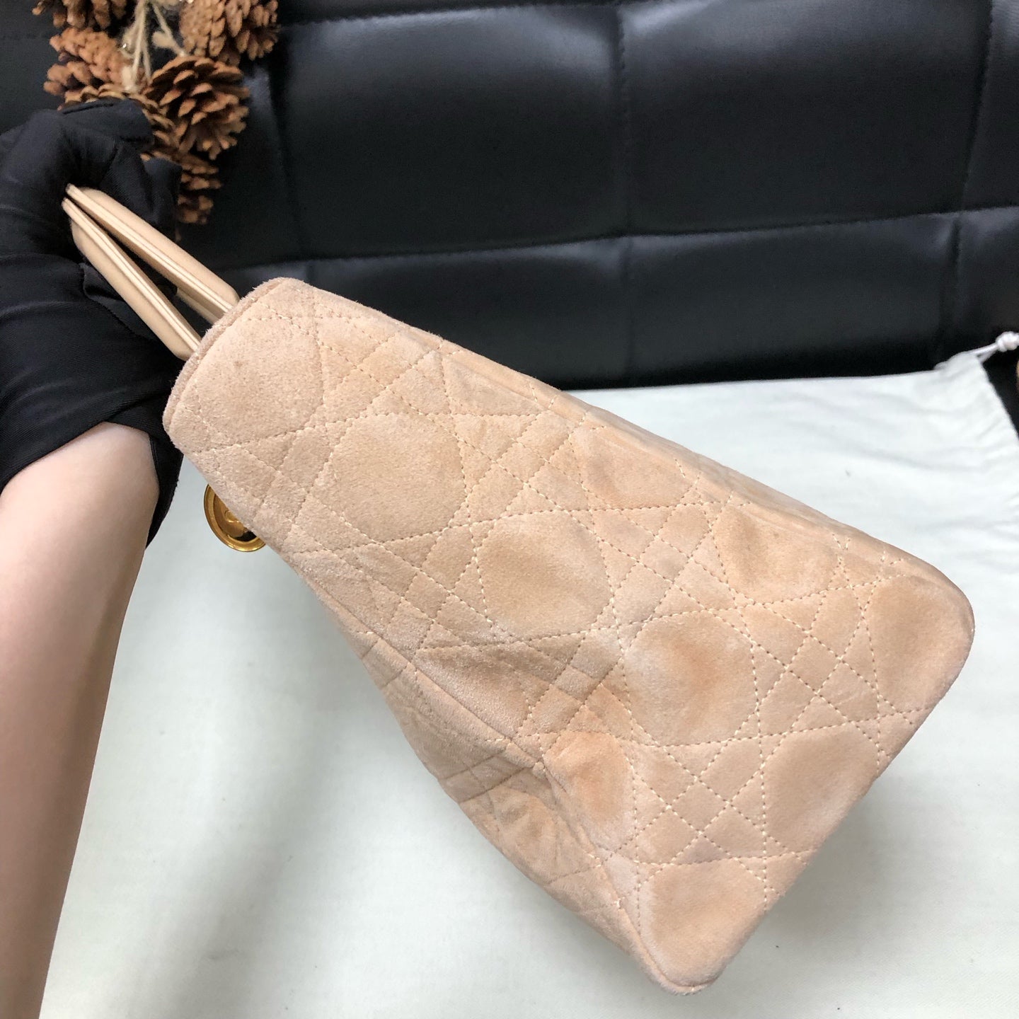 Dior - Lady Dior - Suede - Pink - (medium)
