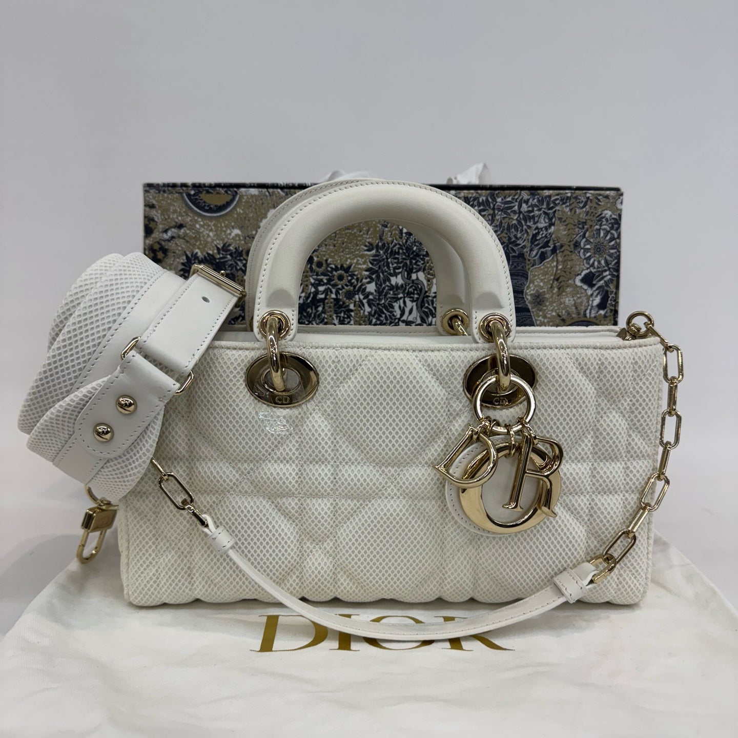 Dior - Lady Dior - Synthetic - White - (mini)