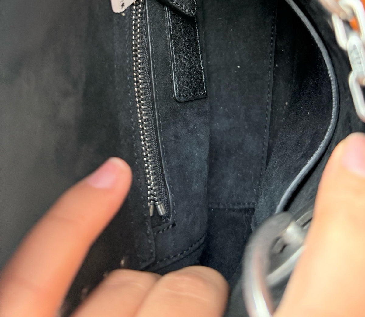 Dior - Lady Dior Three-Compartment Limited Edition Studded - Leather - Black - (mini)