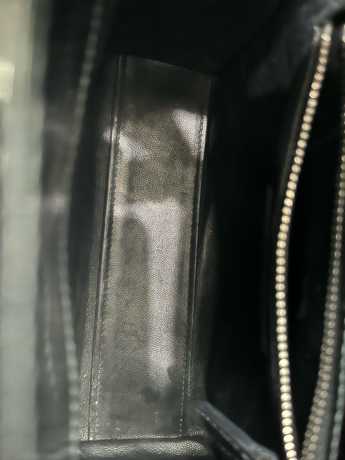 Dior - Lady Dior Three-Compartment - Patent leather - Black