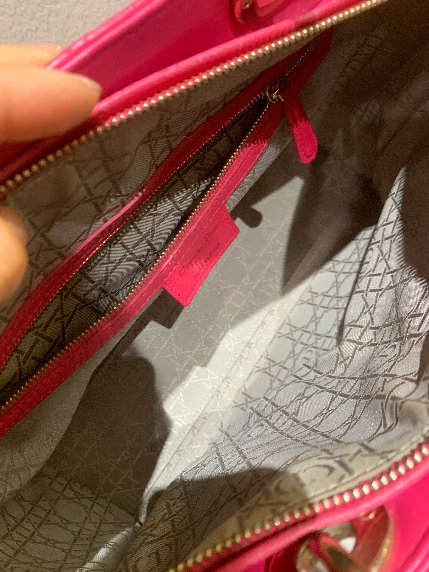 Dior - Lady Dior Tote - Lambskin leather - Pink - (Large)