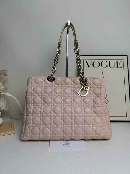 Dior - Lady Dior Tote - Leather - Pink - (medium)