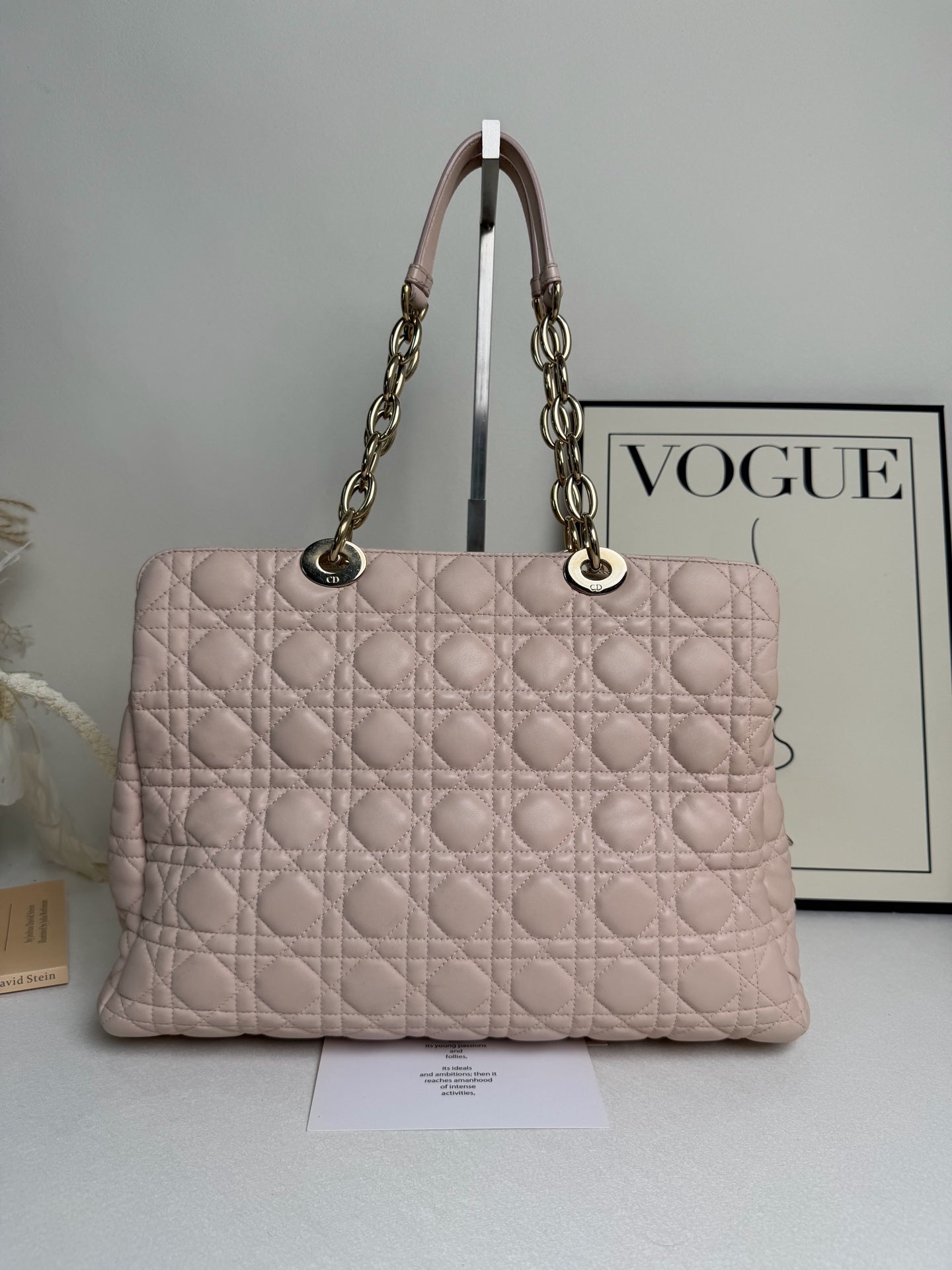 Dior - Lady Dior Tote - Leather - Pink - (medium)