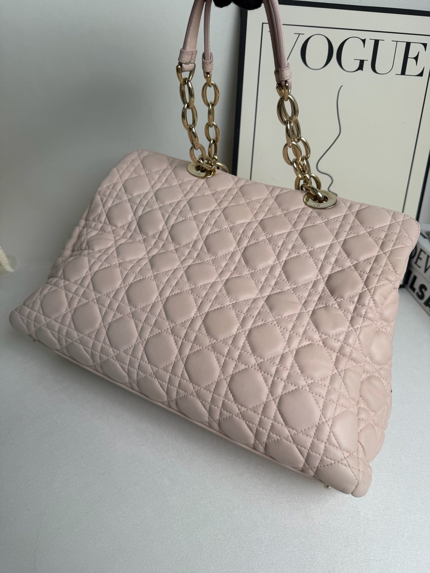 Dior - Lady Dior Tote - Leather - Pink - (medium)