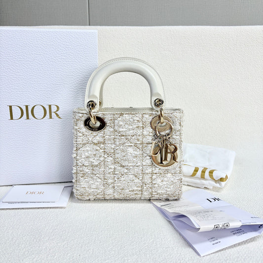 Dior - Lady Dior - Tweed - Beige - (mini)