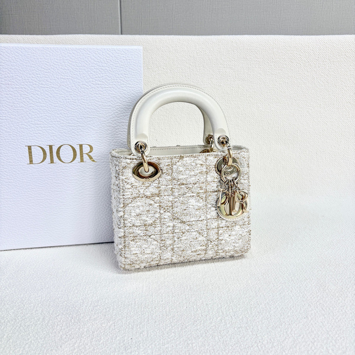 Dior - Lady Dior - Tweed - Beige - (mini)