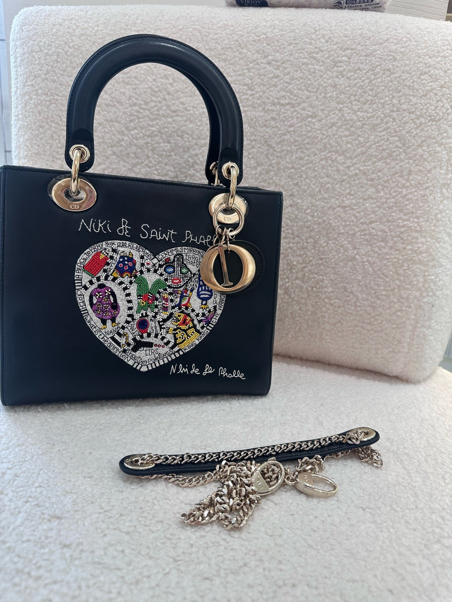 Dior - Lady Dior Valentine's Day Limited Edition Niki de Saint Phalle - Leather - Black - (Small)