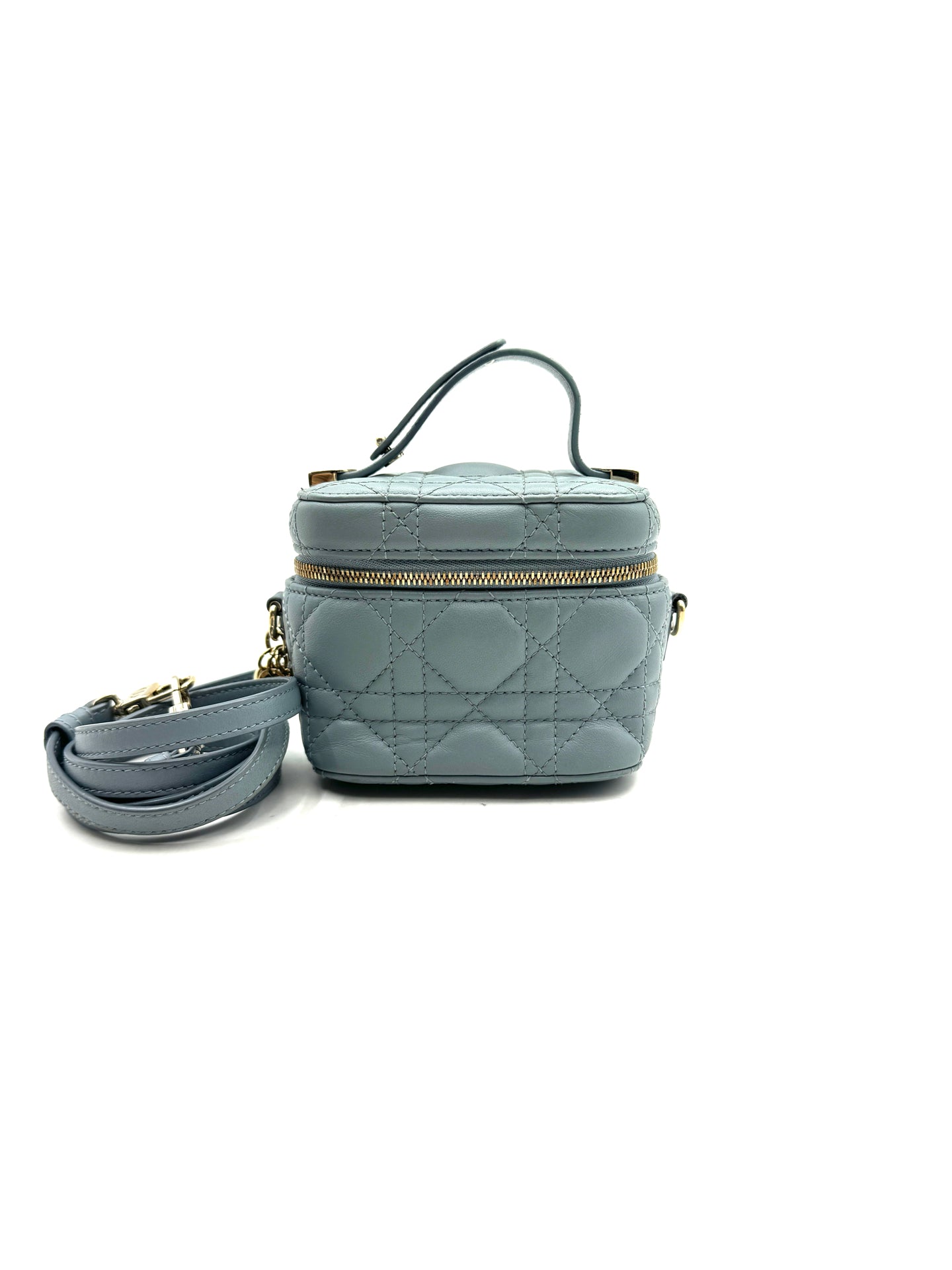 Dior - Lady Dior Vanity - Lambskin leather - Blue - (mini)