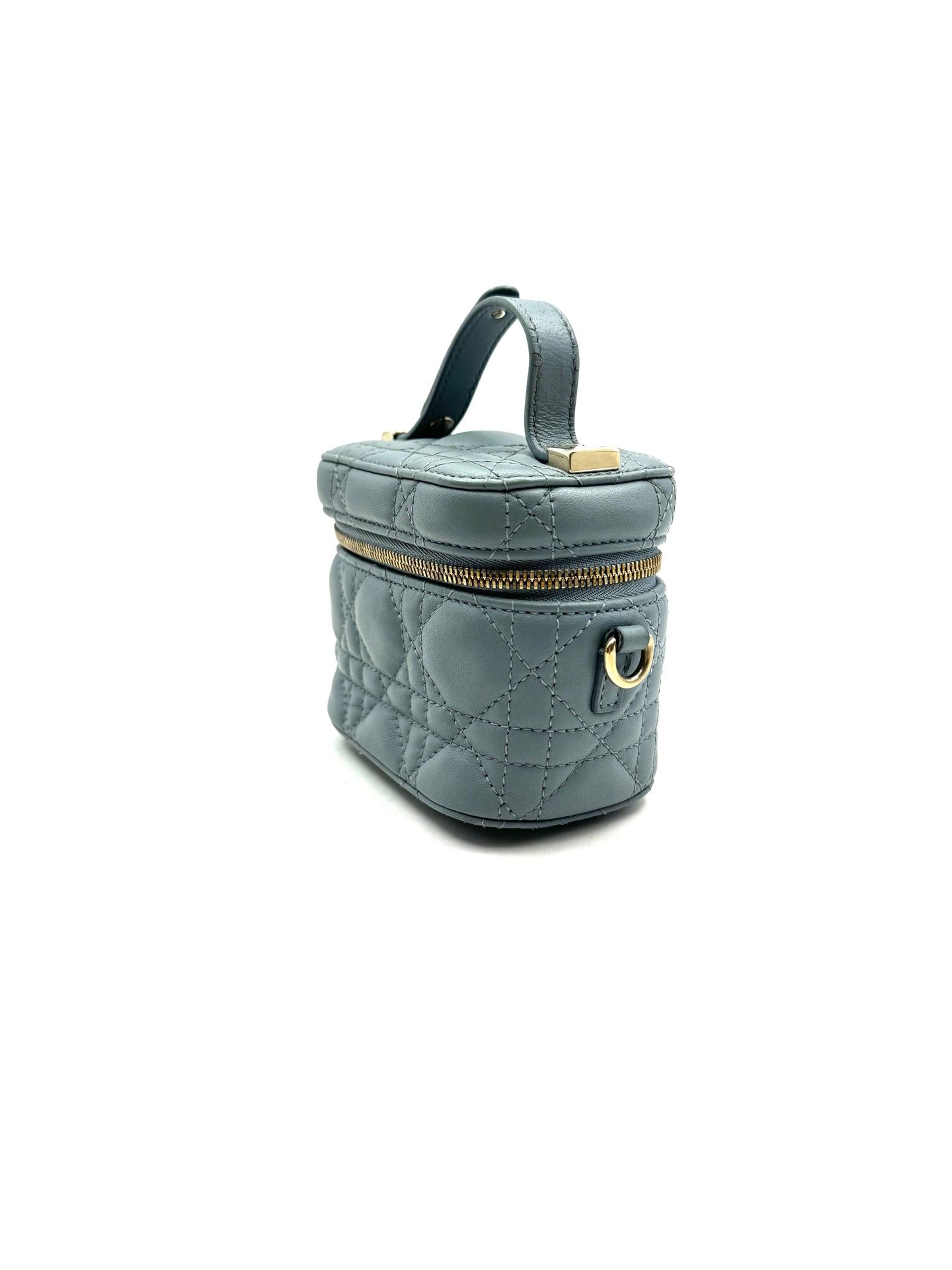 Dior - Lady Dior Vanity - Lambskin leather - Blue - (mini)