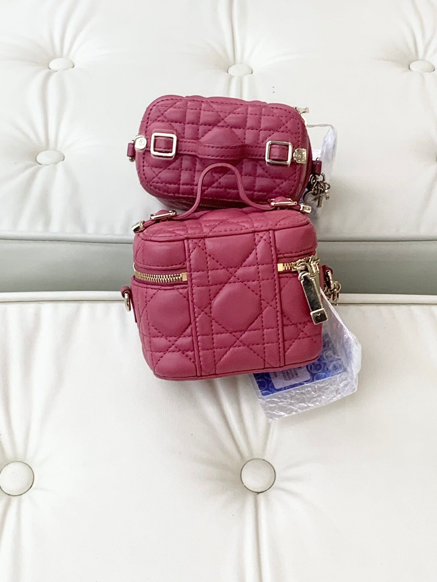 Dior - Lady Dior Vanity - Leather - Pink - (mini)