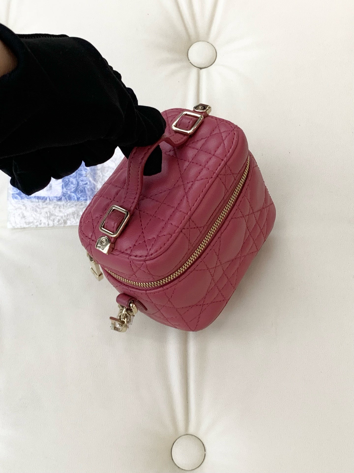 Dior - Lady Dior Vanity - Leather - Pink - (mini)