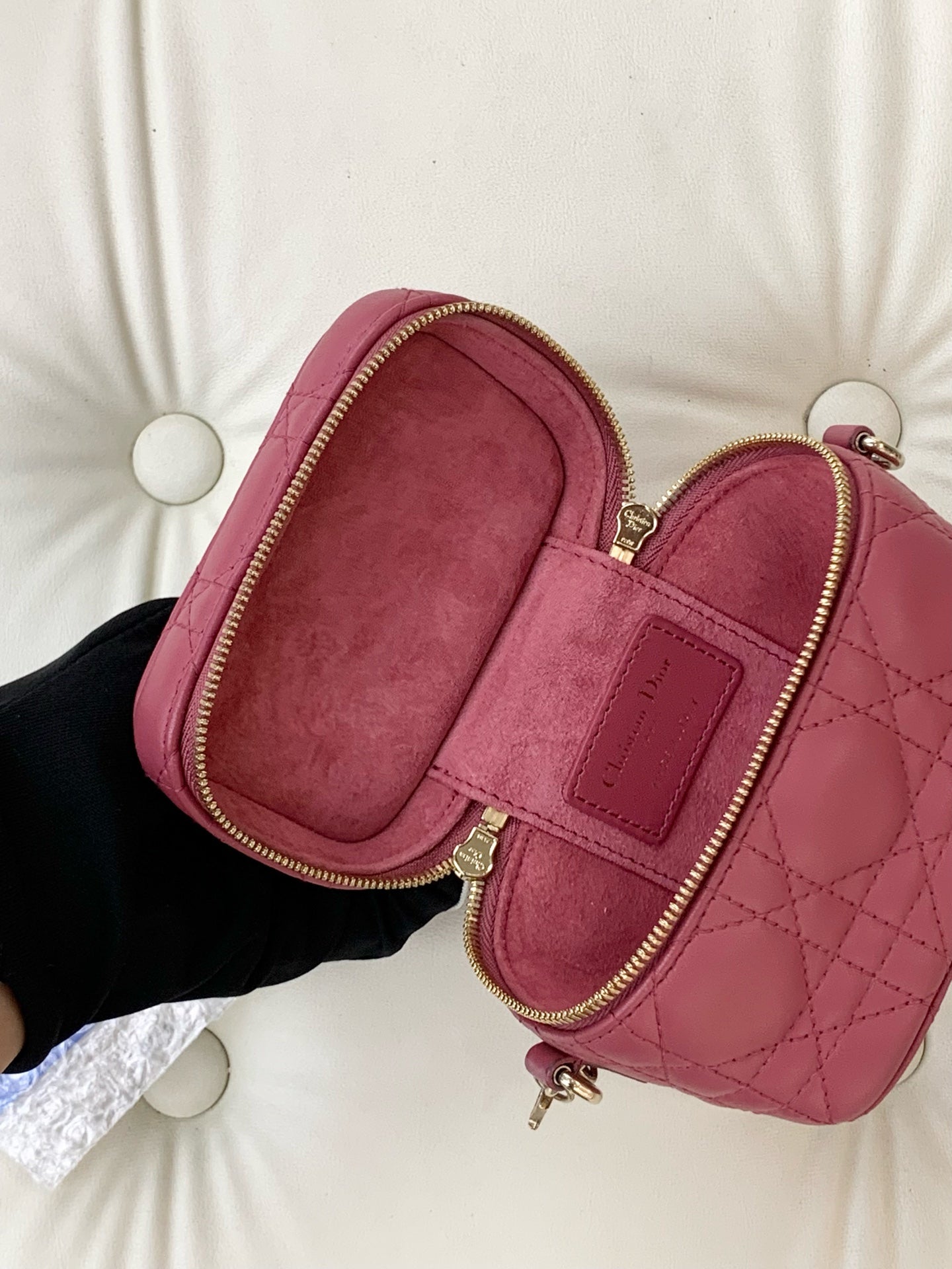 Dior - Lady Dior Vanity - Leather - Pink - (mini)