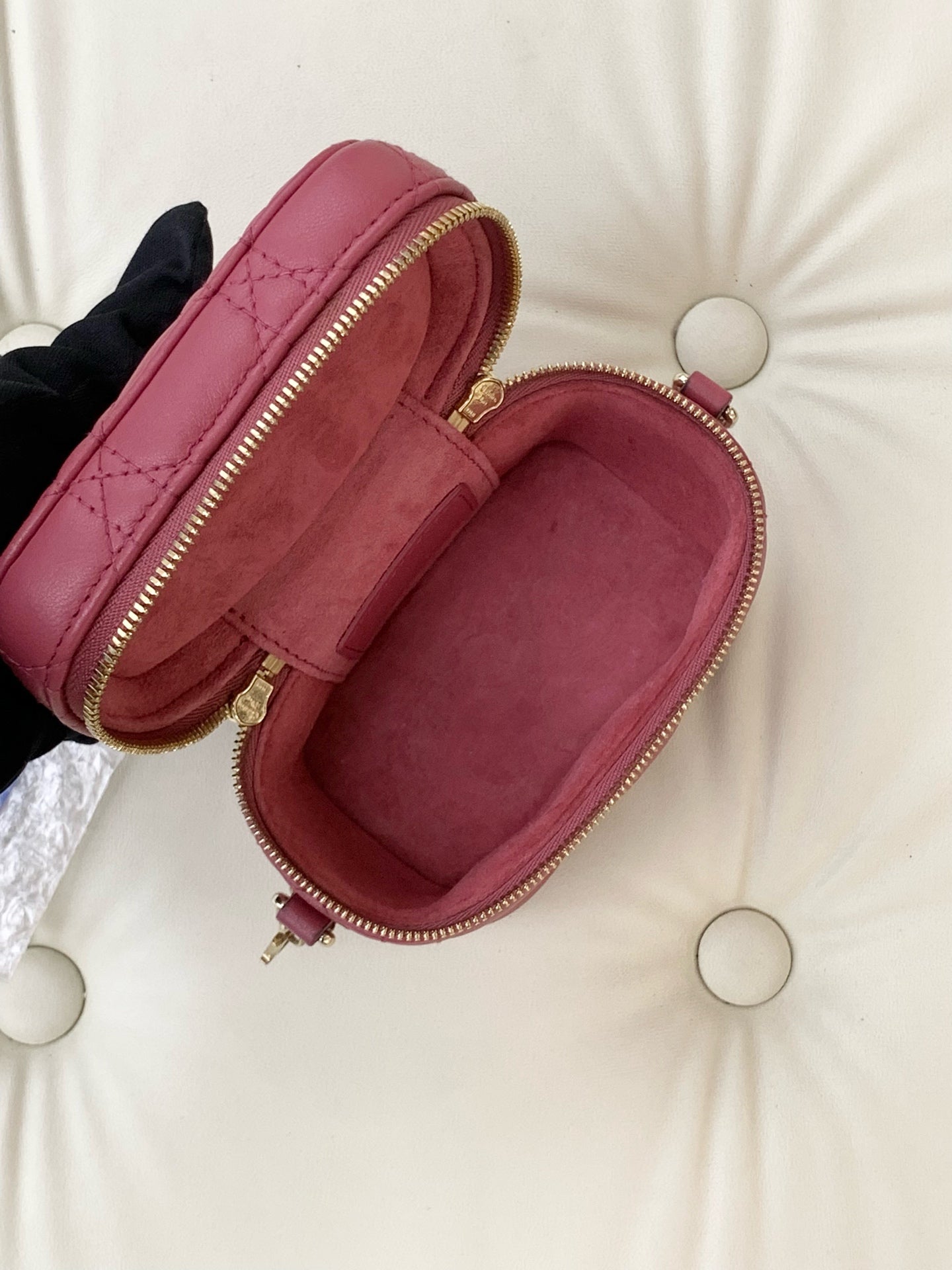 Dior - Lady Dior Vanity - Leather - Pink - (mini)