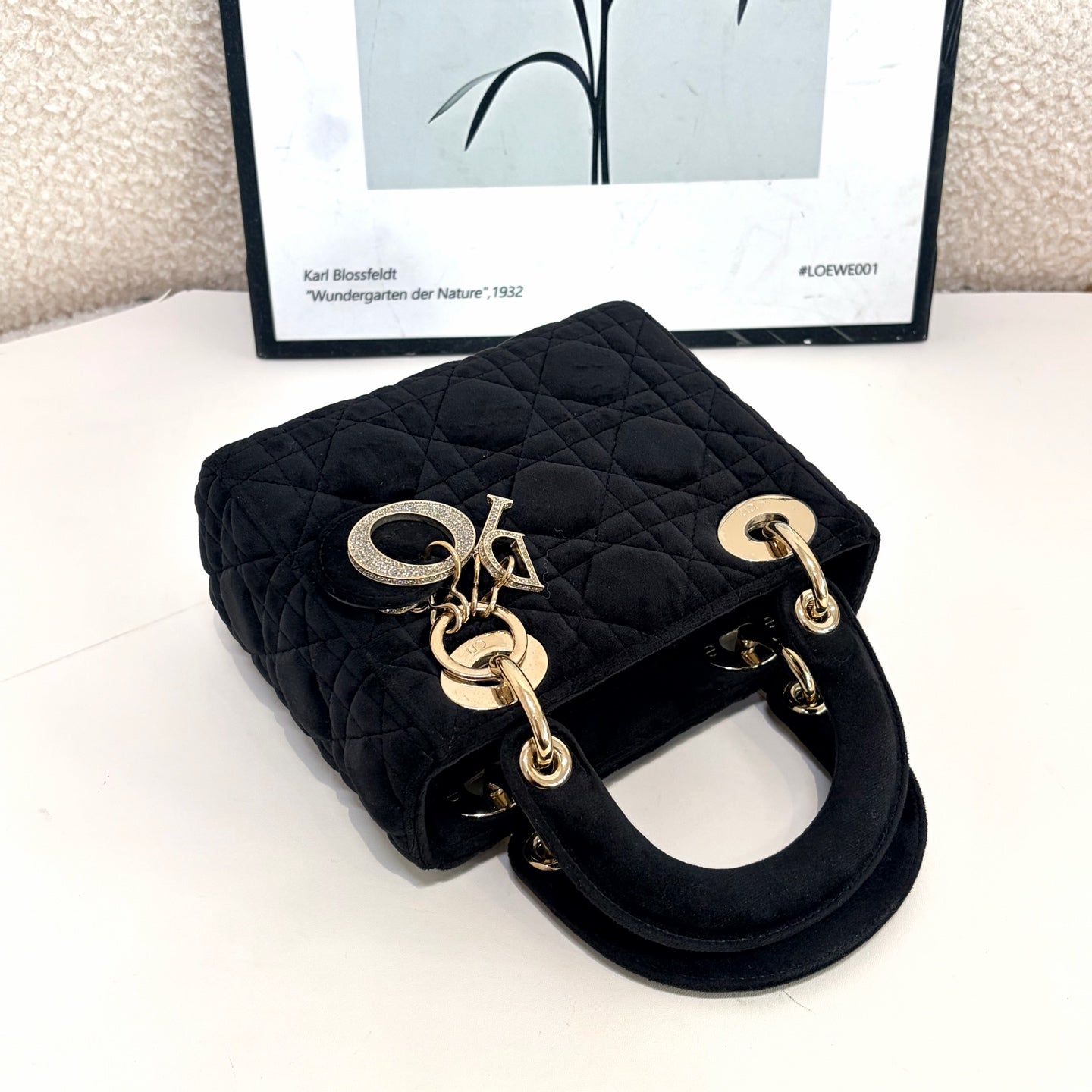 Dior - Lady Dior - Velvet - Black - (mini)