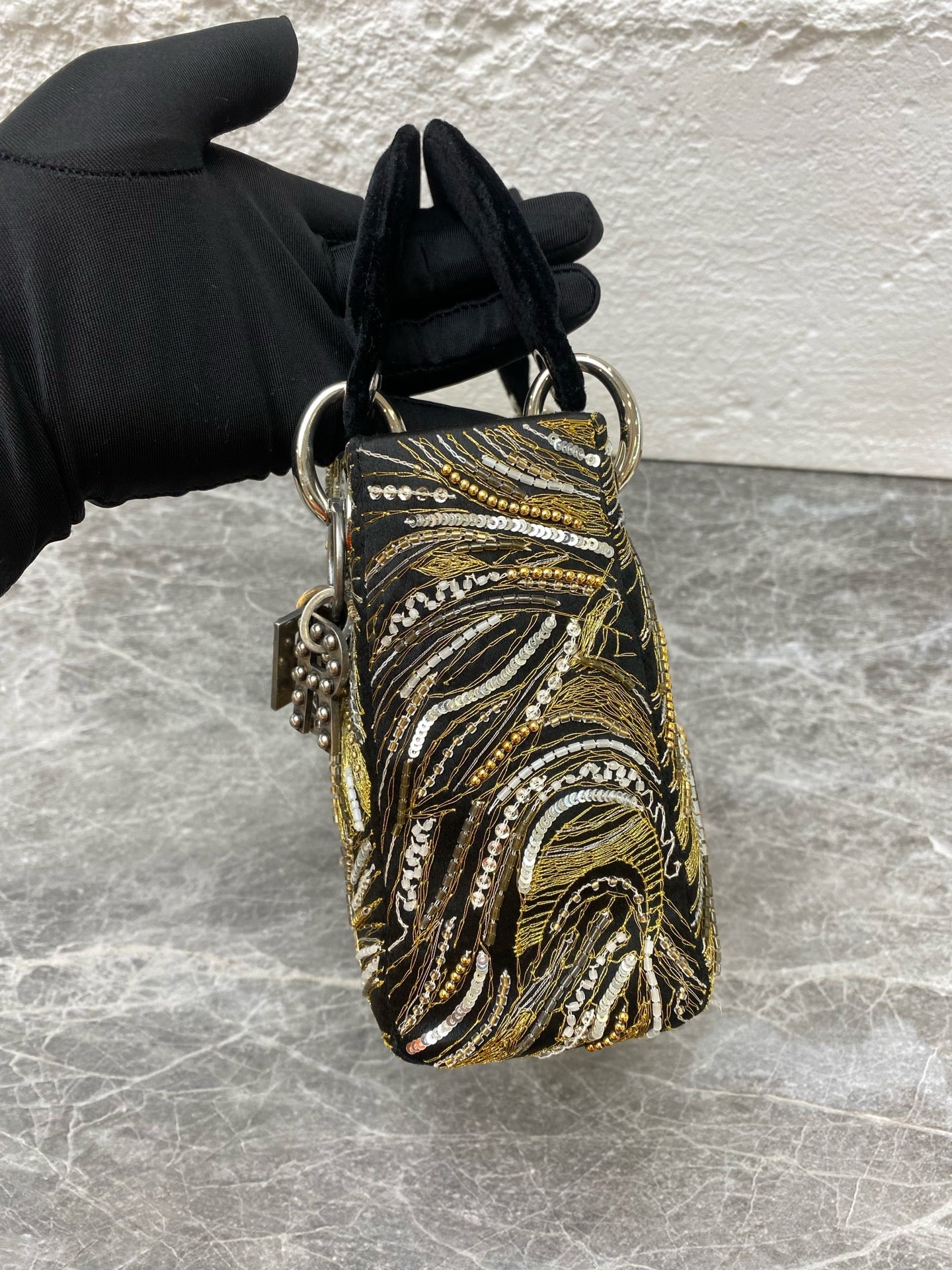 Dior - Lady Dior - Velvet - Black - (mini)