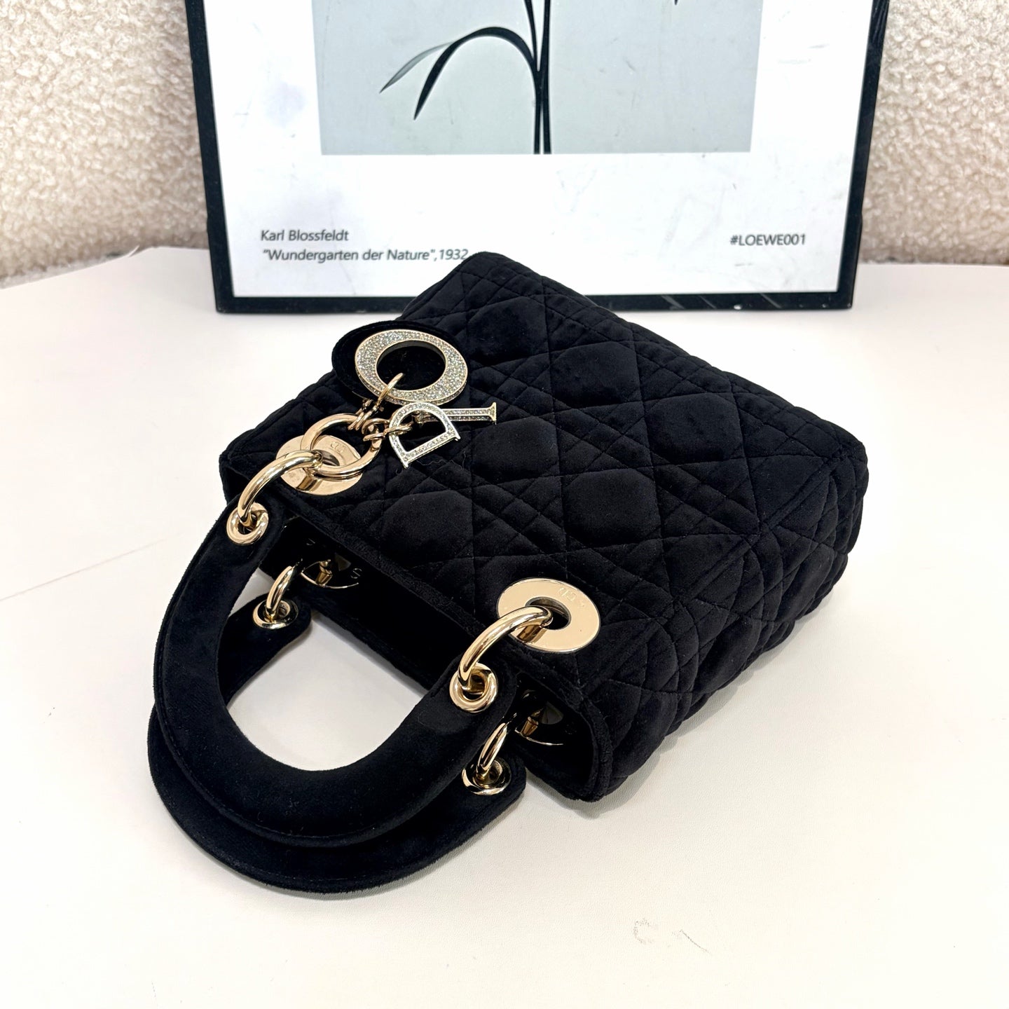 Dior - Lady Dior - Velvet - Black - (mini)