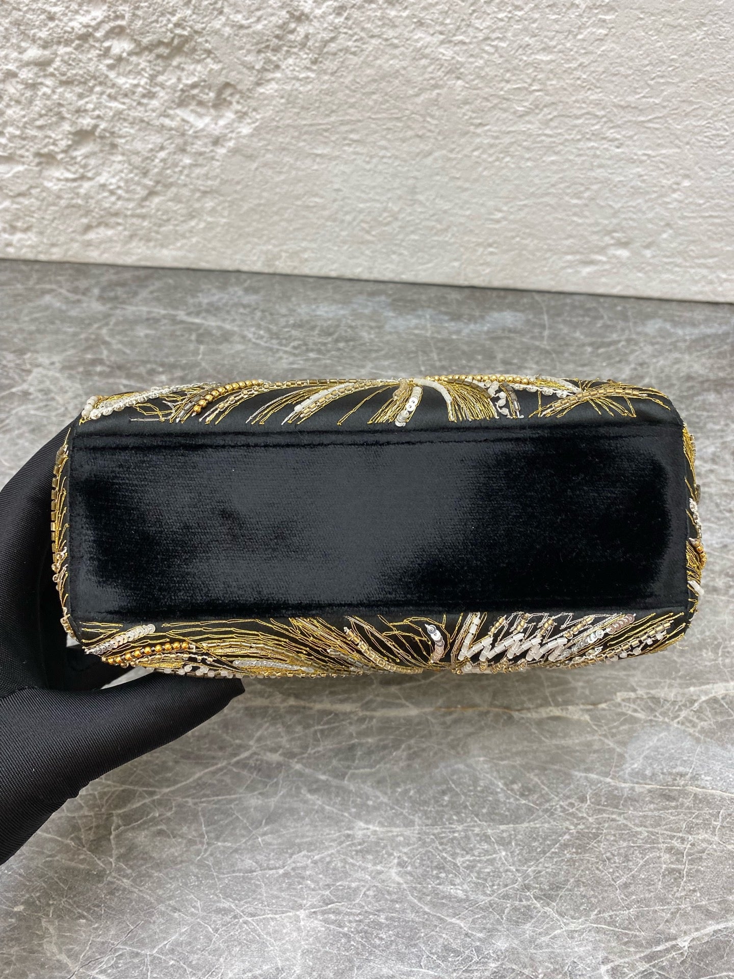 Dior - Lady Dior - Velvet - Black - (mini)